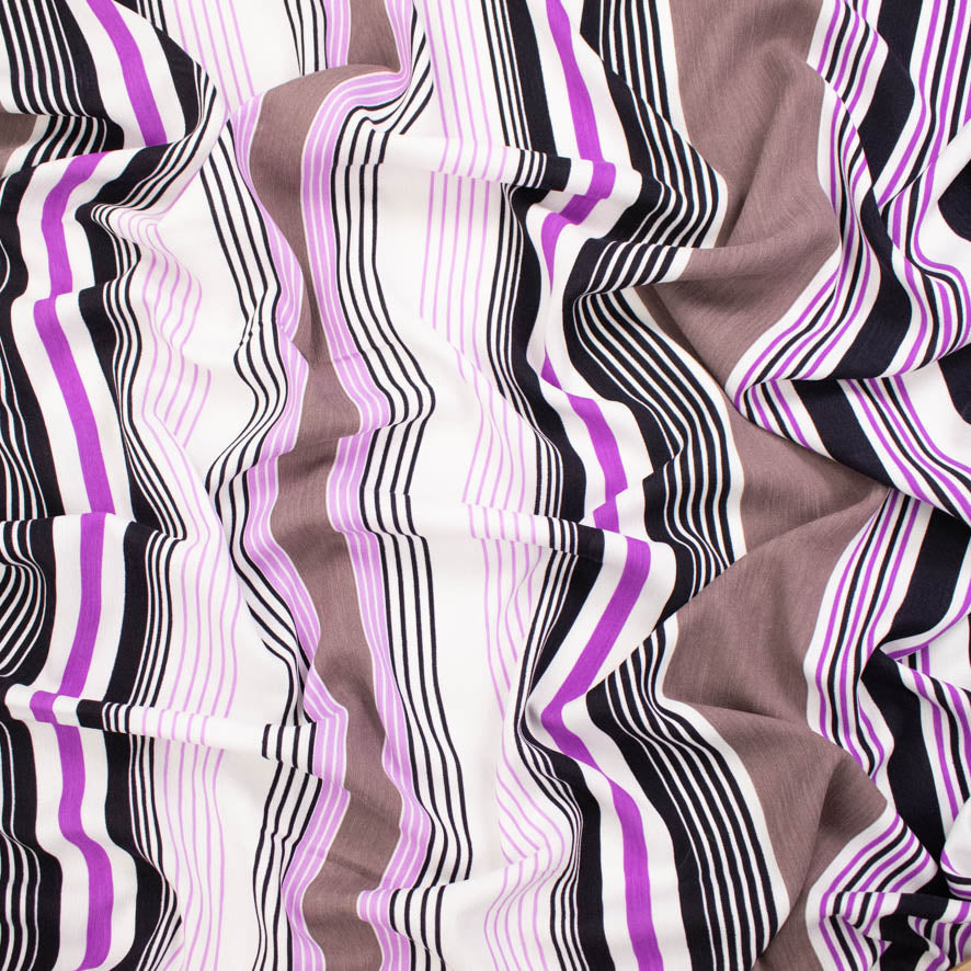 Linen Look Polyester - Stripes Collection