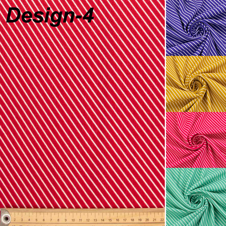Linen Look Polyester - Stripes Collection