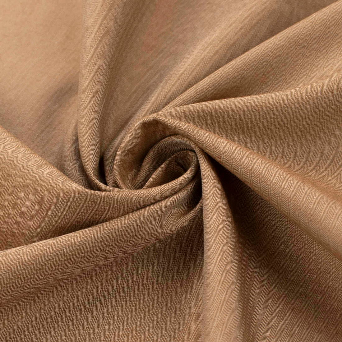 Japanese Cotton Summer Suiting - Tan Herringbone