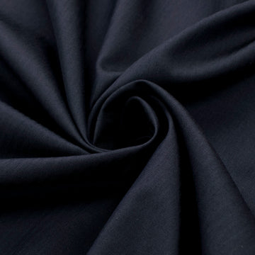 Japanese Cotton Summer Suiting - Navy Herringbone