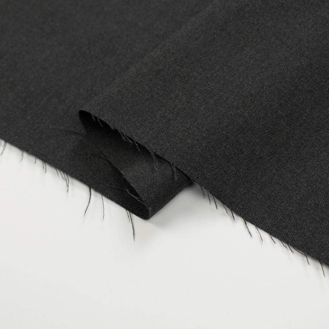 Japanese Wool Blend Suiting Medium Weight Design-13 Dark Grey