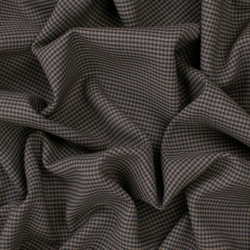 Japanese Woven Summer Suiting - Grey Micro Checks