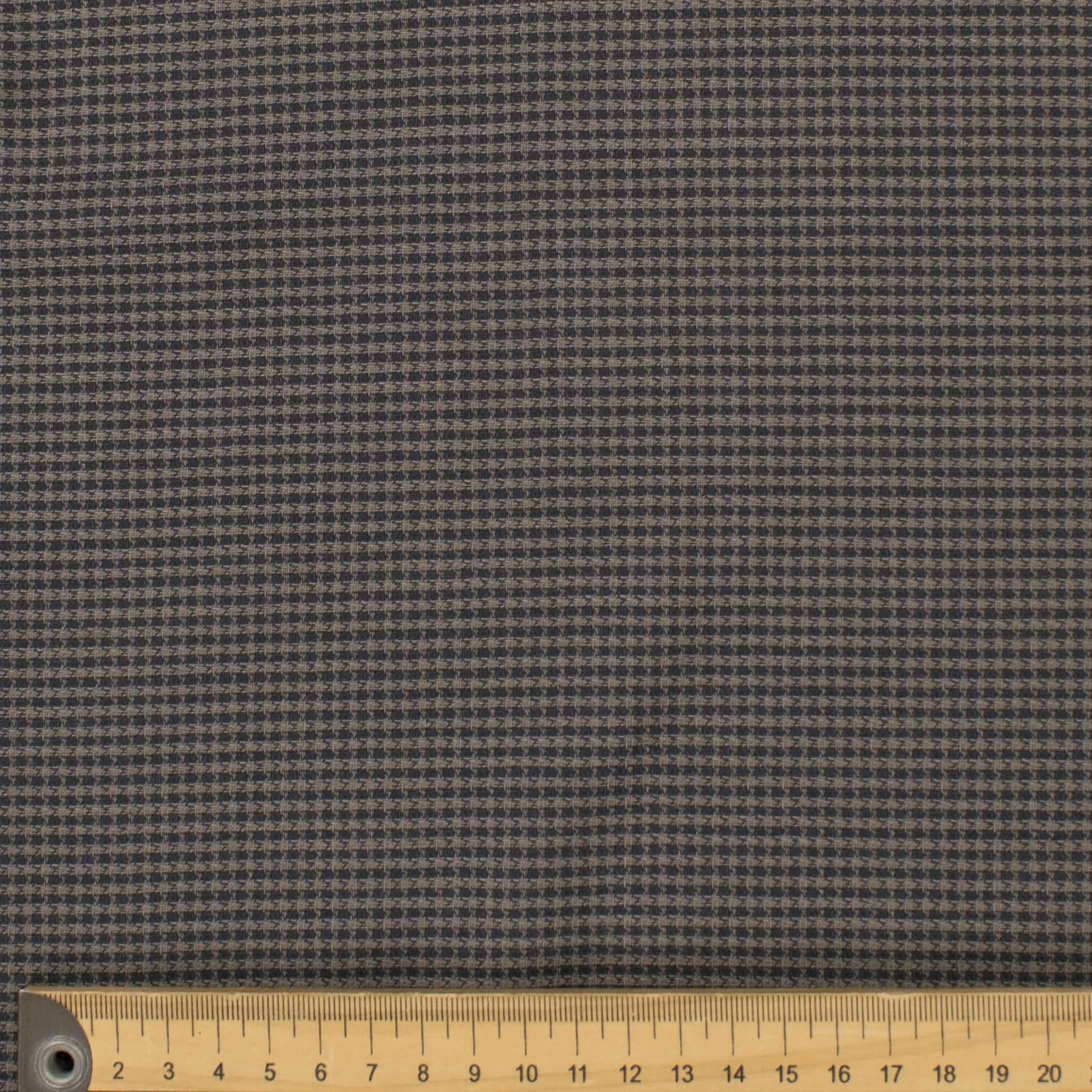Japanese Woven Summer Suiting - Grey Micro Checks