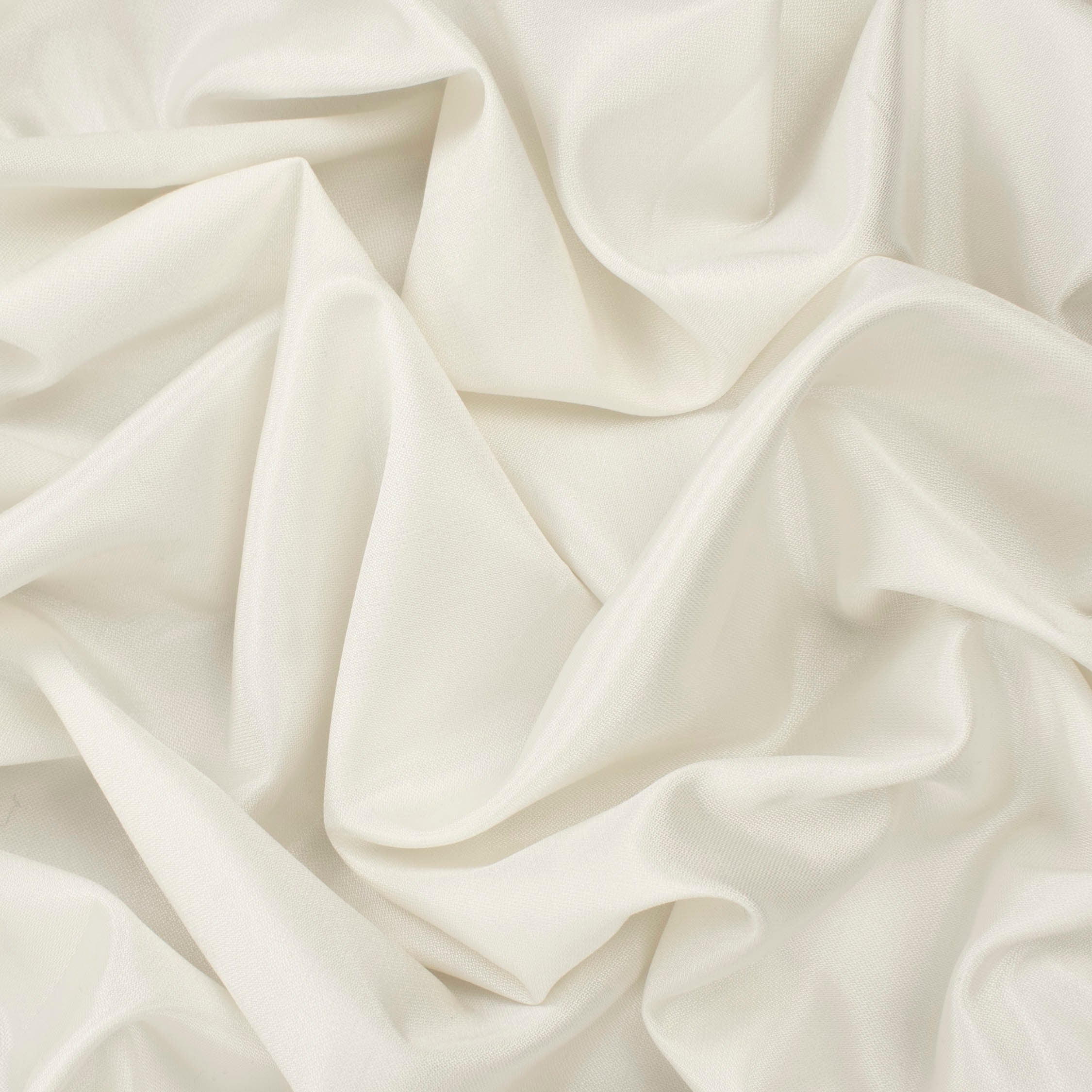 Japanese Shiny Crepe Suiting - Off White