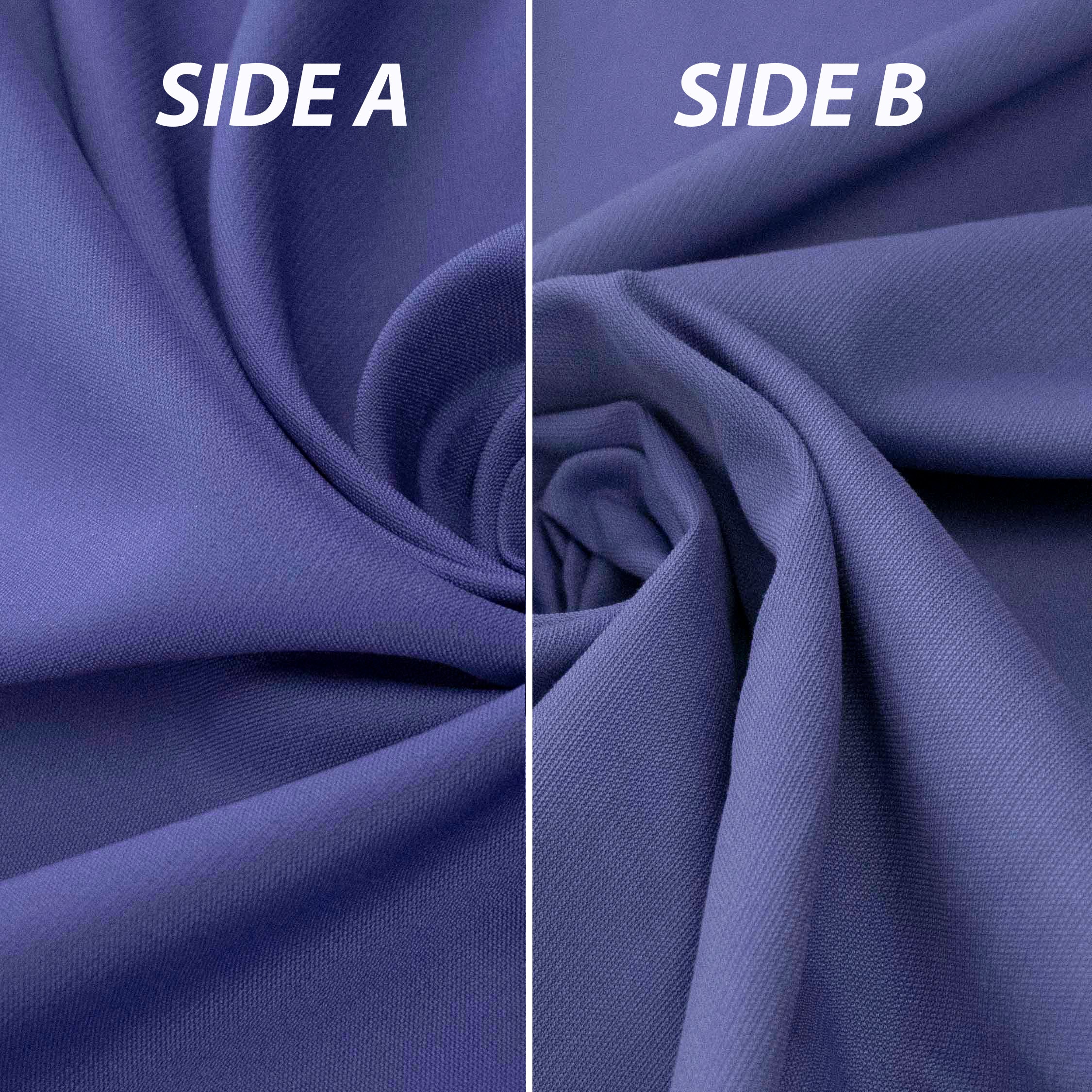 Japanese Reversible Crepe Suiting Light Weight Design-31 Blue