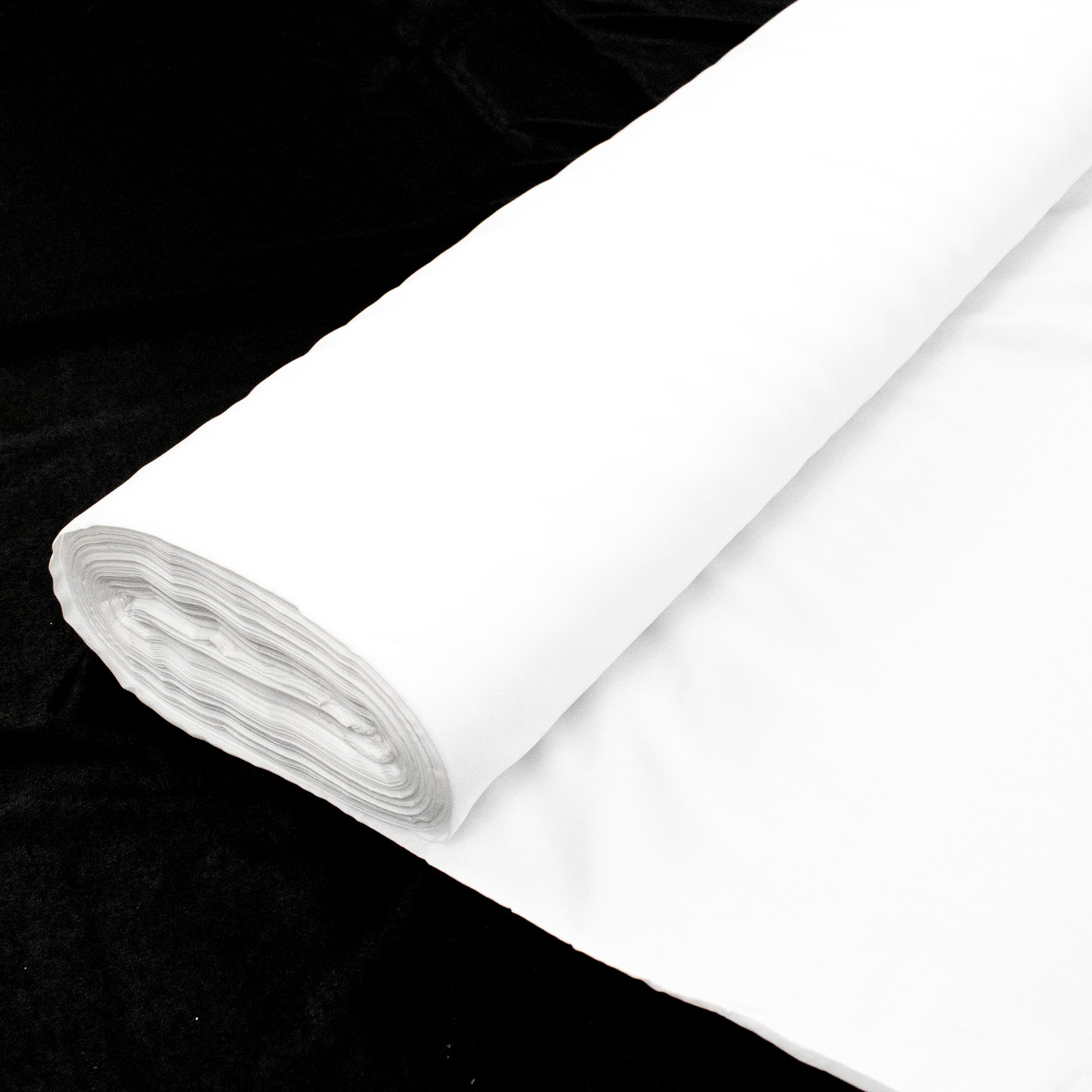 Pongee Lining – 50 Metre Roll Black & White (Bulk Draping & Event Use)