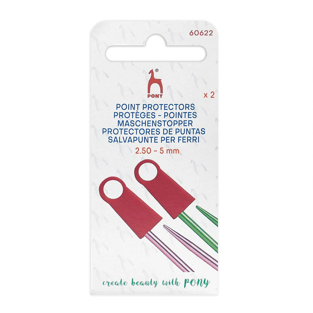 Pony Knitting Needle Point Protectors 2.50-5 mm