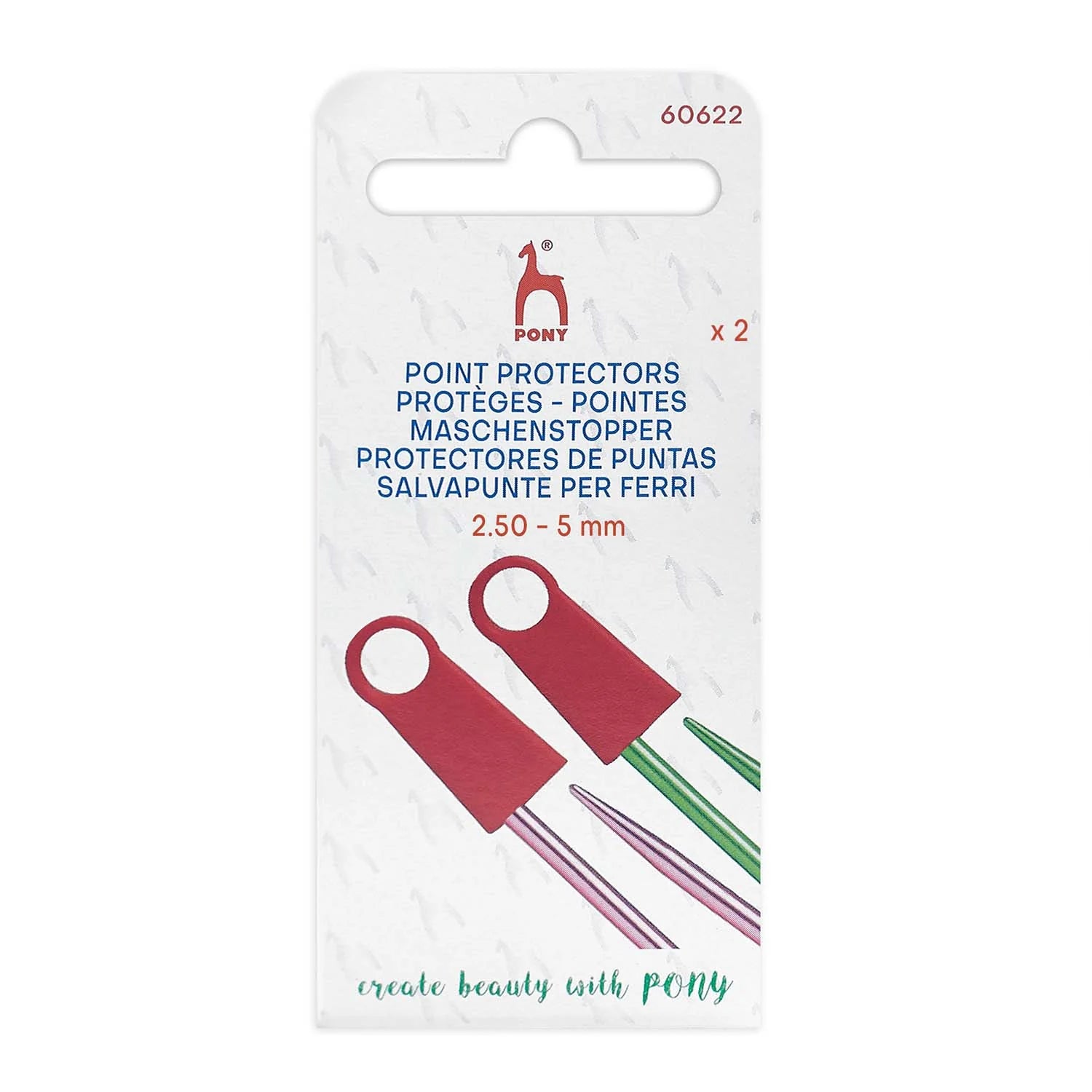 Pony Knitting Needle Point Protectors 2.50-5 mm
