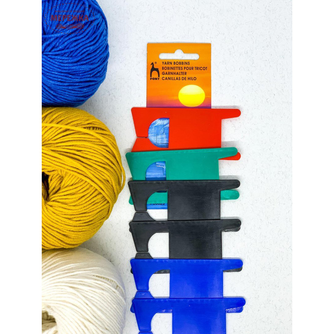 Pony Multi-Coloured Yarn/Knitting Wool Bobbin - Large