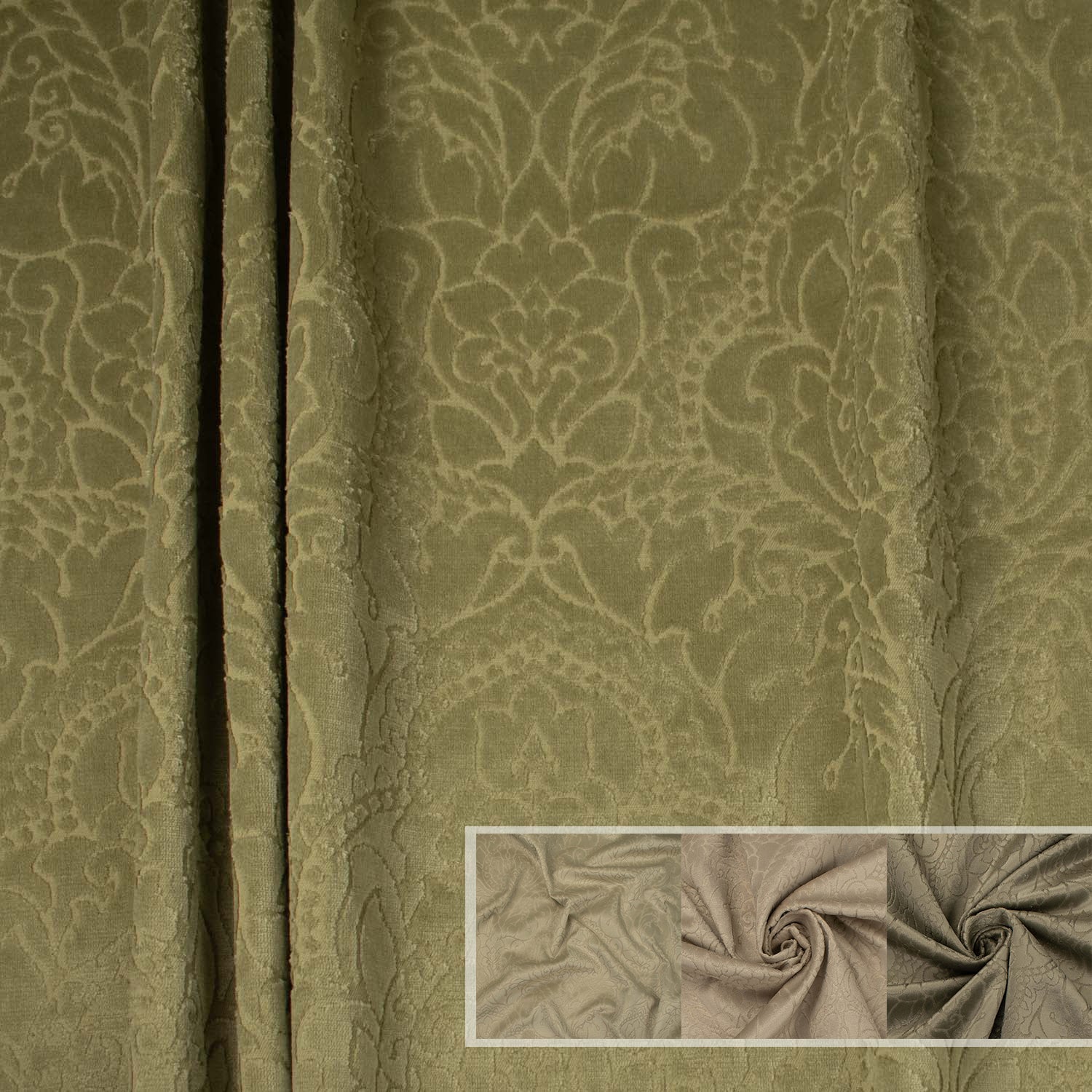 Prelude by Christian Fischbacher - Curtaining/Upholstery Vintage Floral Chenille