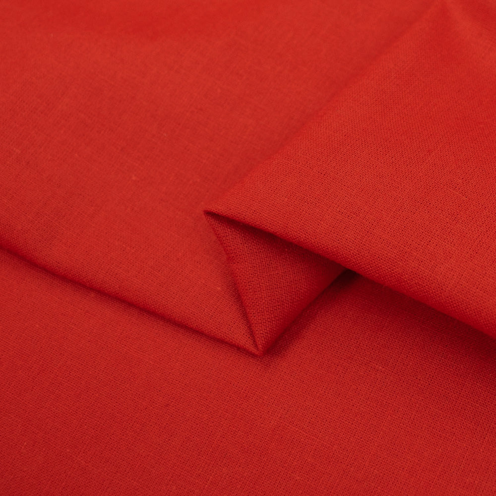 Red Cutton Cotton Plain Dyed - Red – Homecraft Textiles