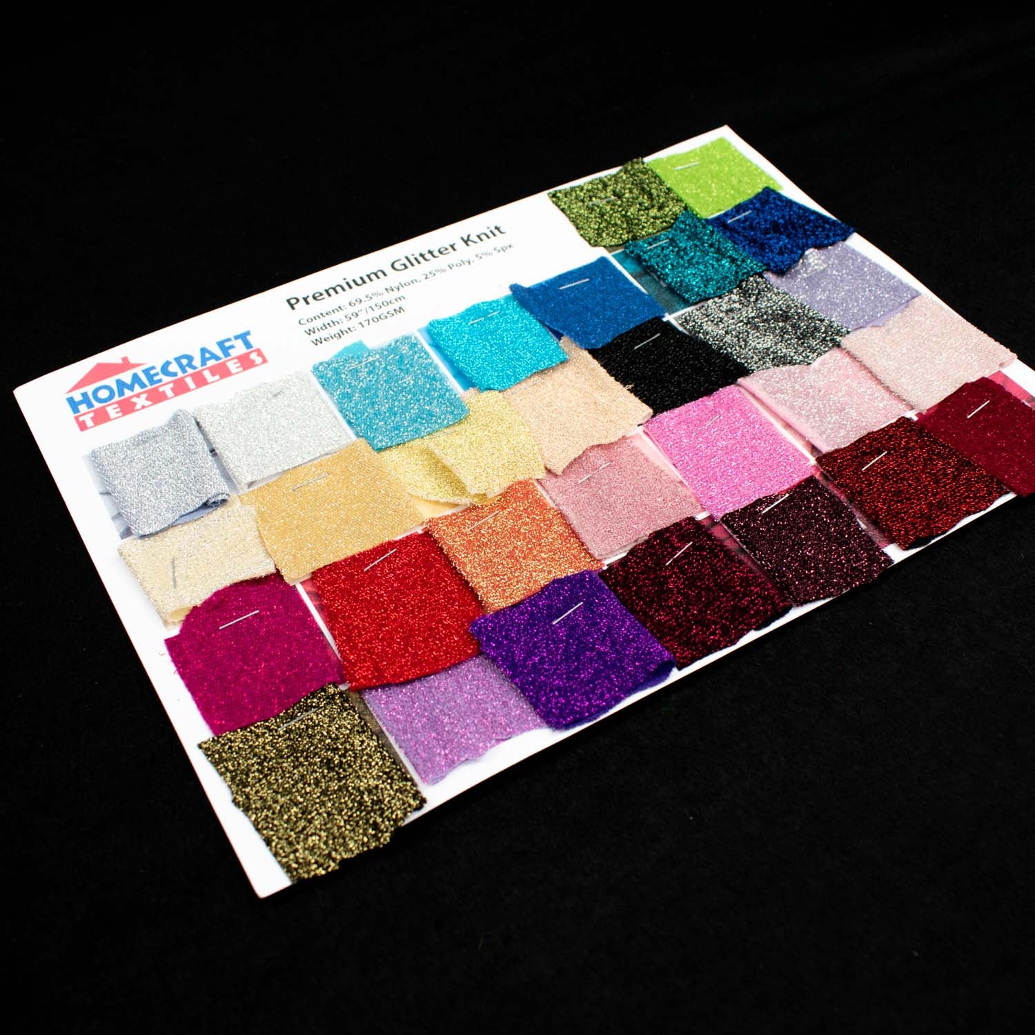 Premium Glitter Knit Sample Book