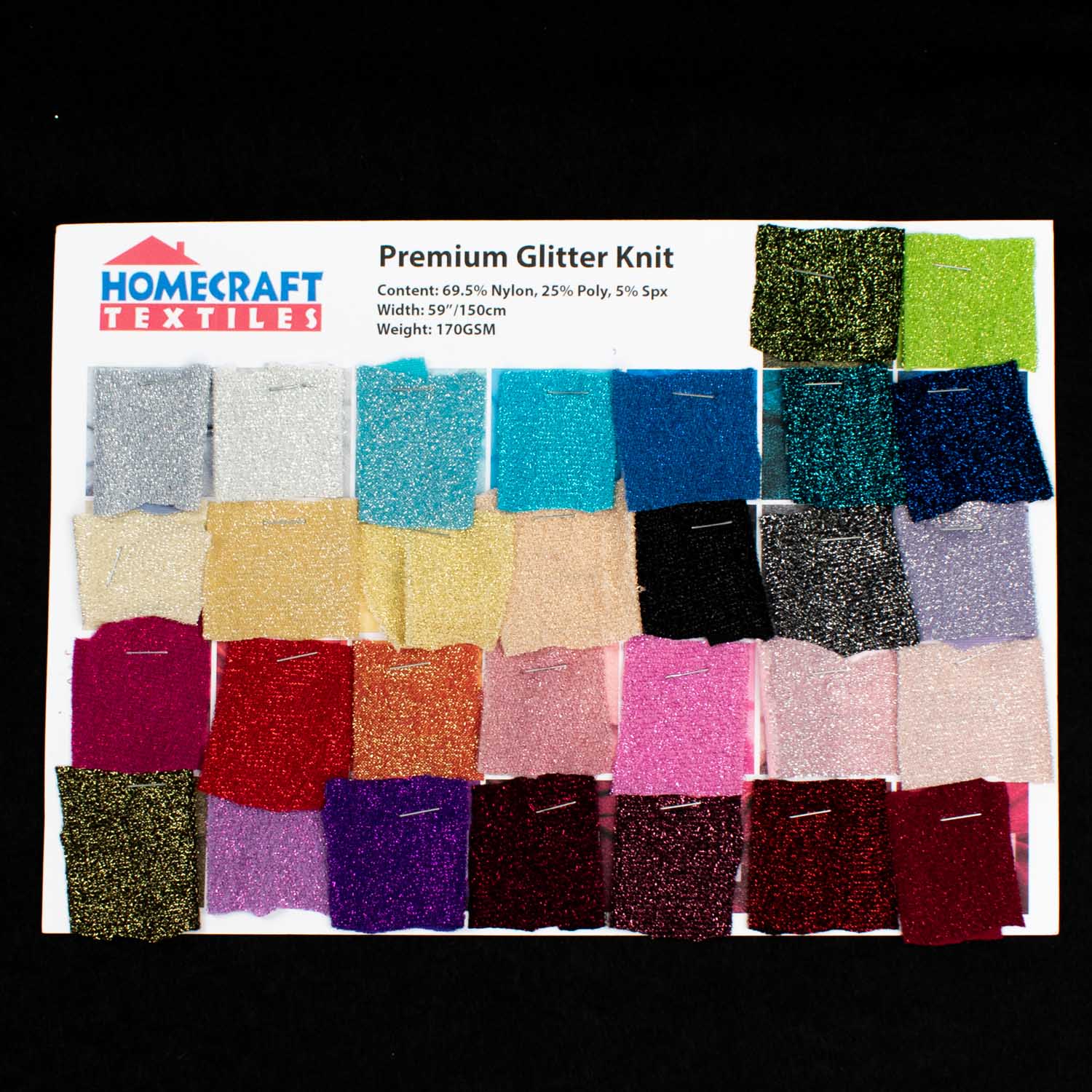 Premium Glitter Knit Sample Book