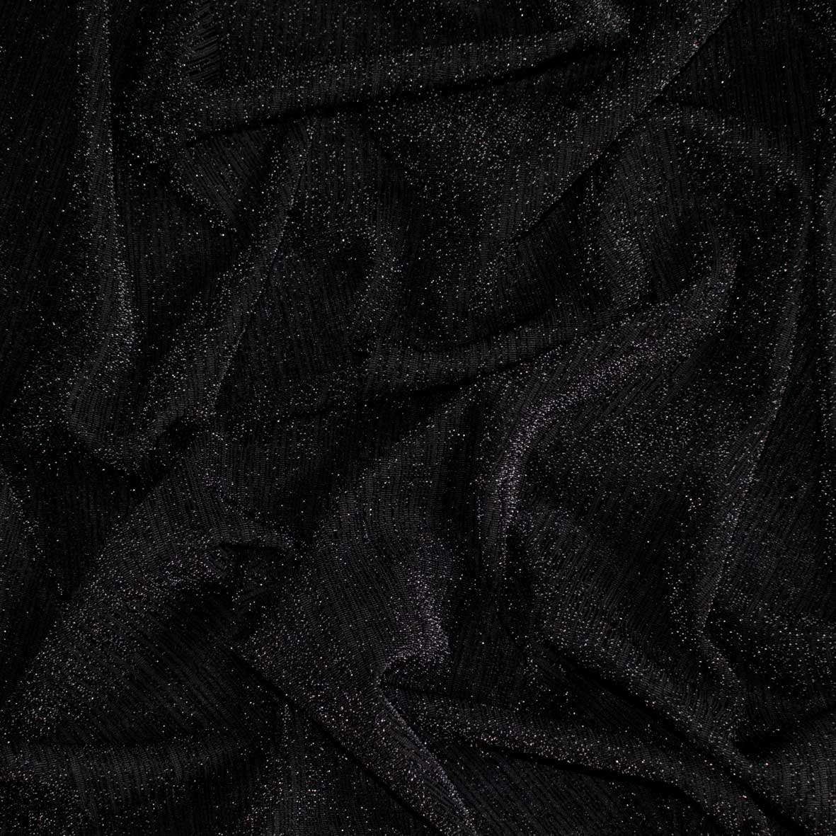 Premium Glitter Stripe Knit – Stretch Metallic Lurex Fabric