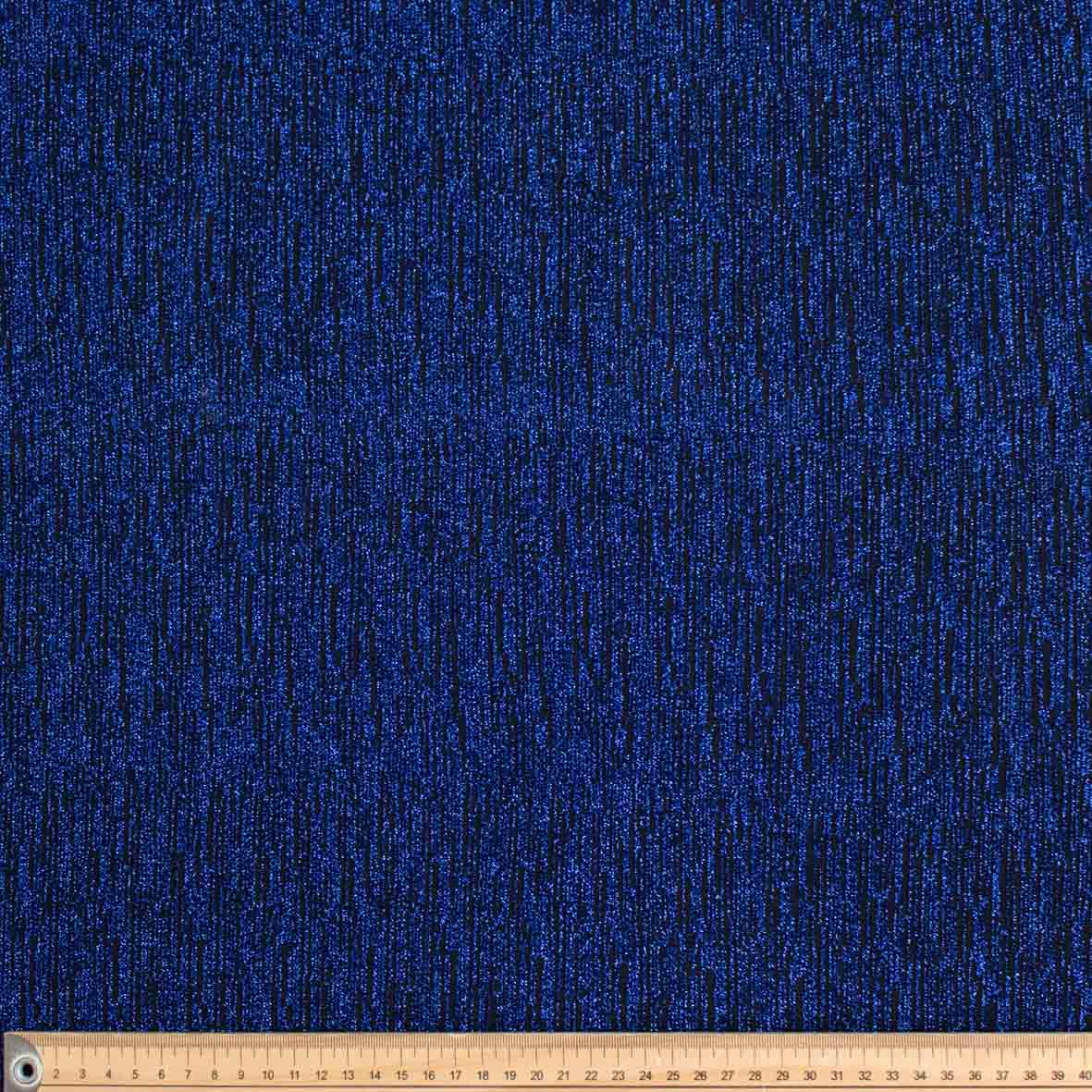 Premium Glitter Stripe Knit – Stretch Metallic Lurex Fabric