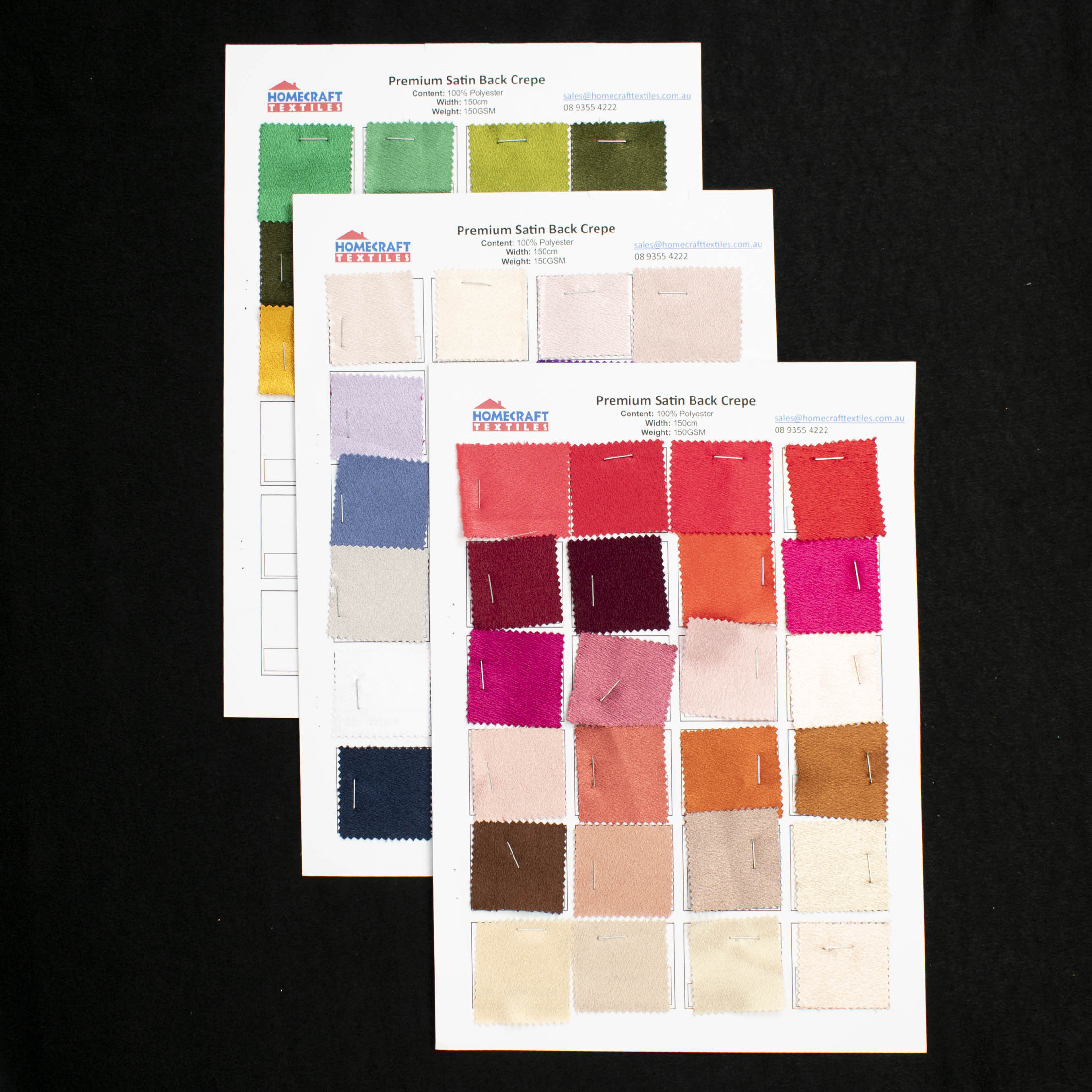 Premium Satin Back Crepe Sample Book