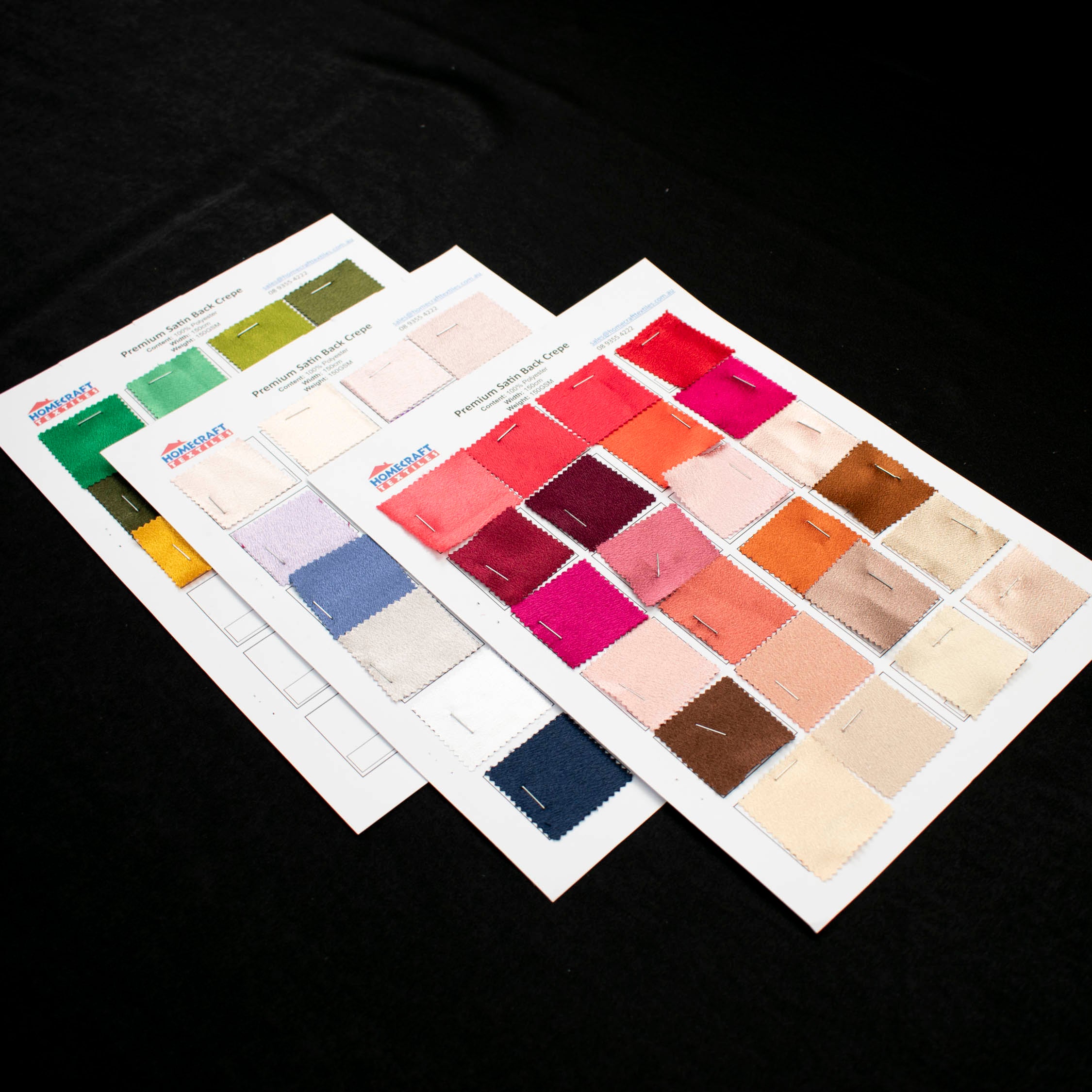 Premium Satin Back Crepe Sample Book