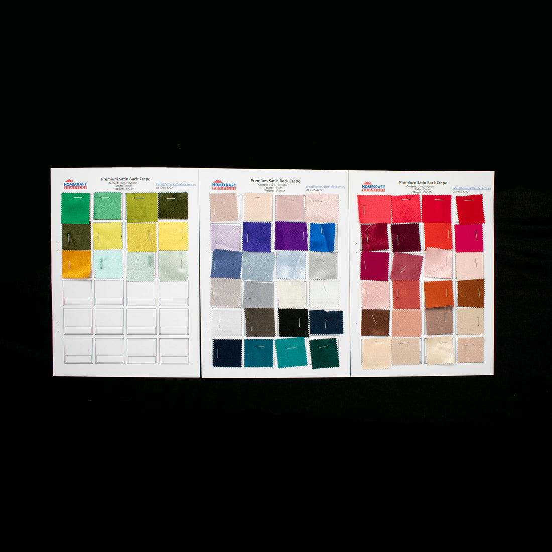 Premium Satin Back Crepe Sample Book