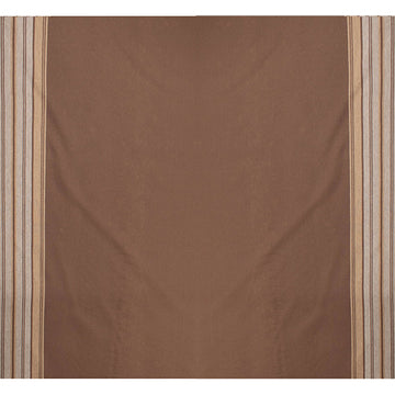 Printed Knits Design-129 Grey Stripes Border Prints on Brown