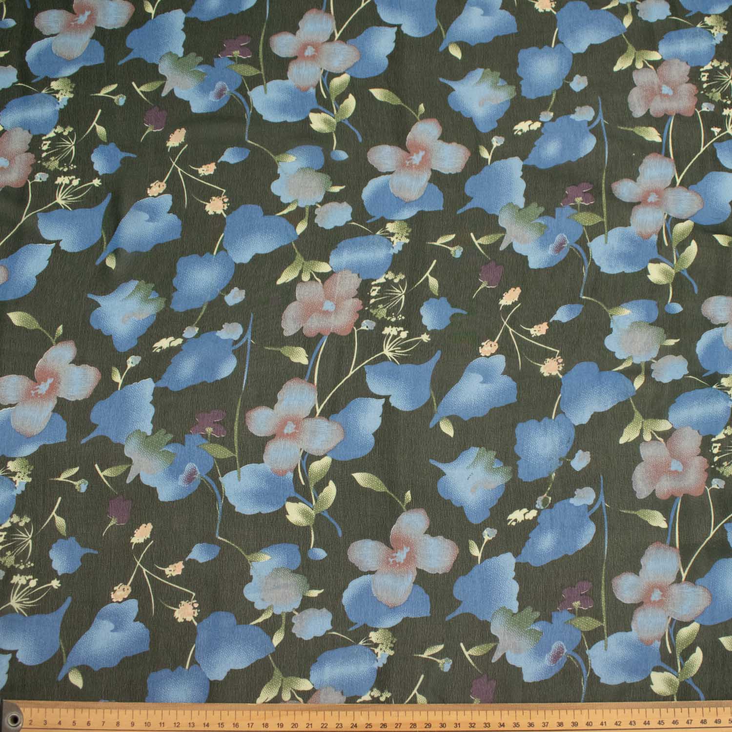 Printed Chiffon Design-2 Floral & Leaves