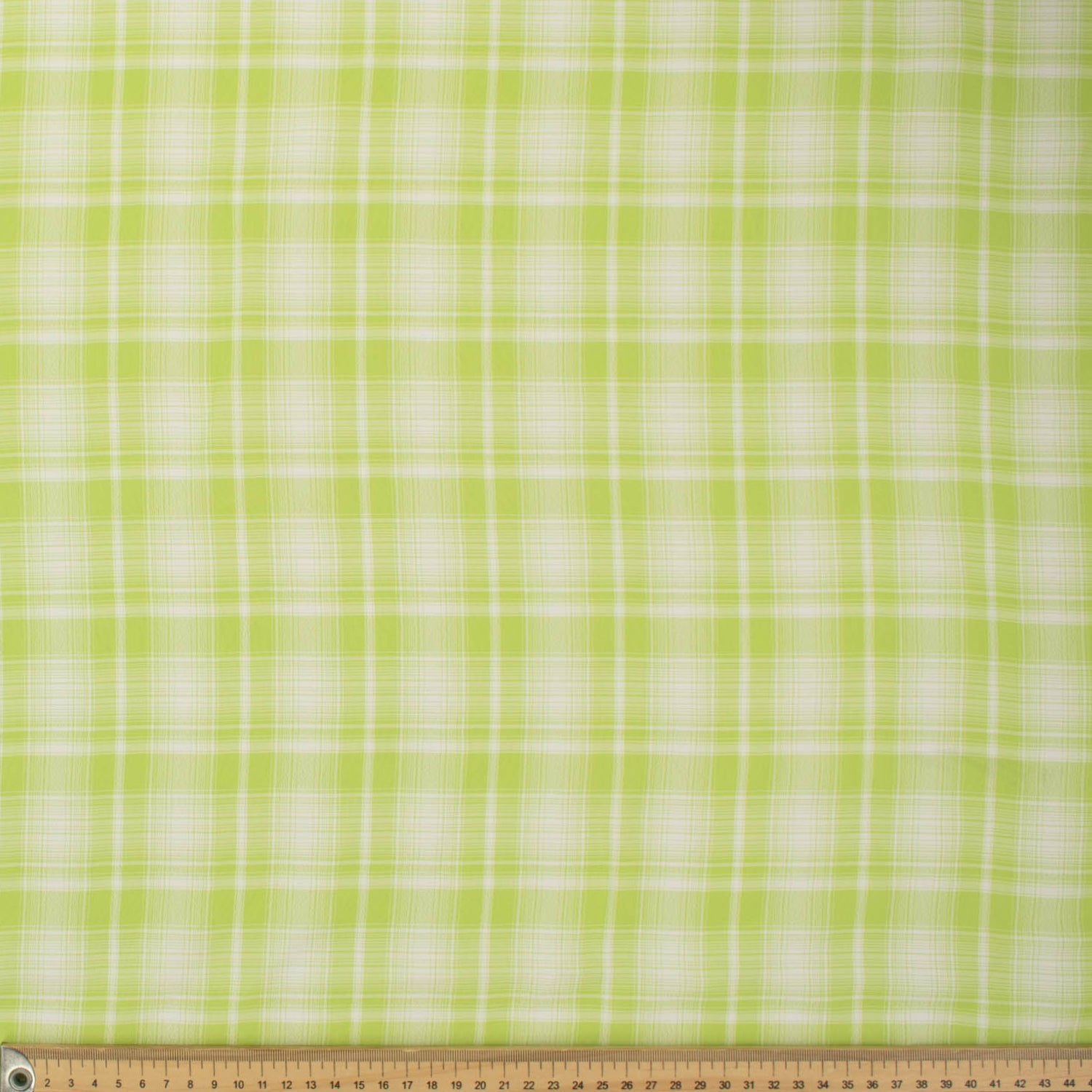 Printed Chiffon Design-3 Green & White Checks