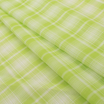 Printed Chiffon Design-3 Green & White Checks