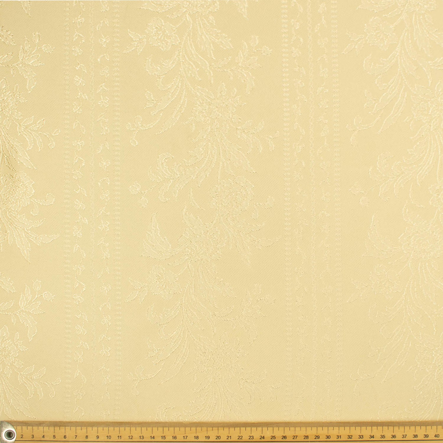 Embroidered Floral Vines Dim-Out Curtaining/Upholstery Jacquard