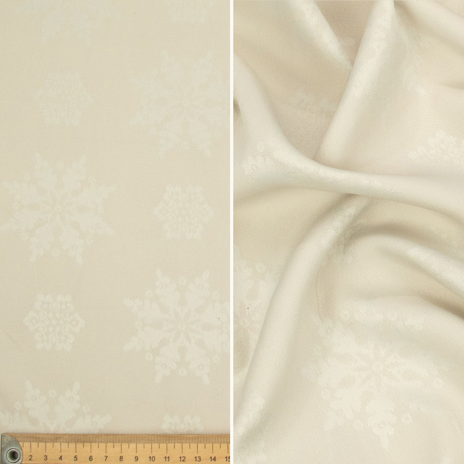 Embroidered Floral Vines Dim-Out Curtaining/Upholstery Jacquard