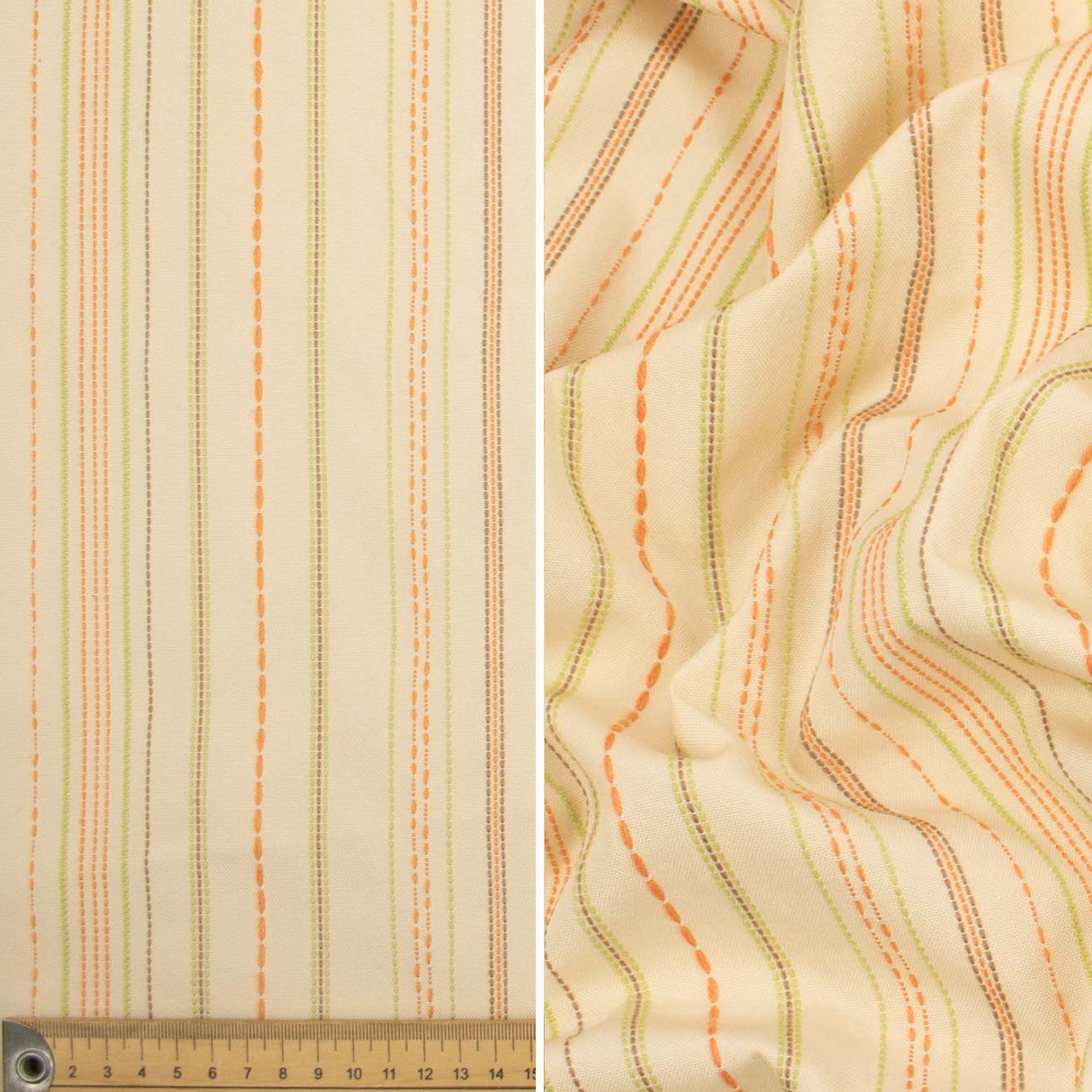 Geometric Stripes & Checks Printed Curtaining/Upholstery Fabric 150cm
