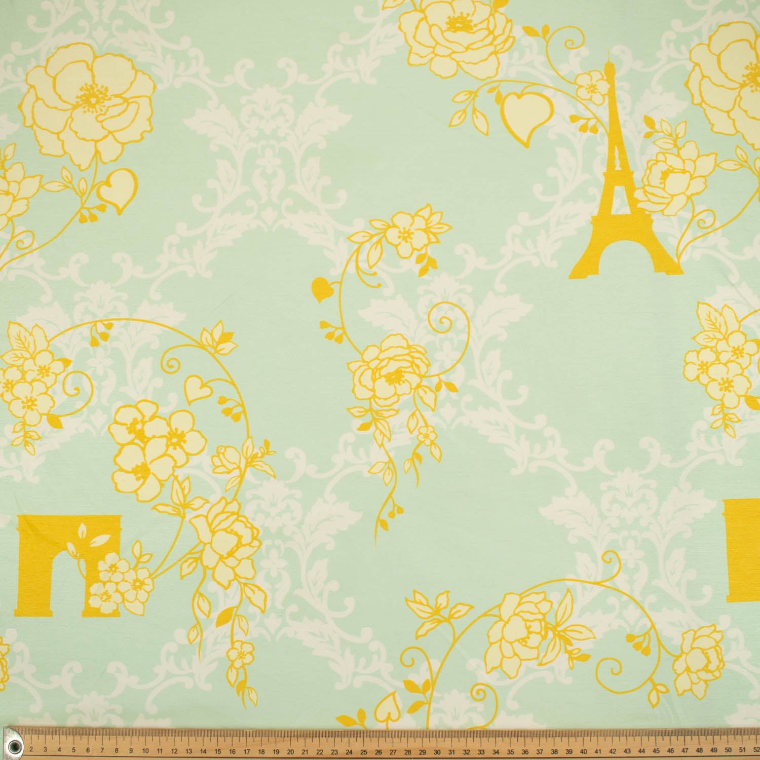 Flowers & Leaves Printed Curtaining/Upholstery Fabric 150cm