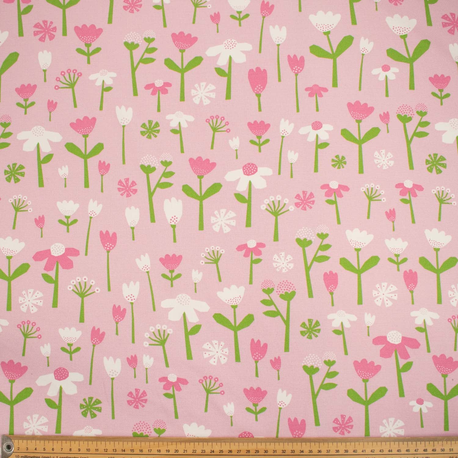 Flowers & Leaves Printed Curtaining/Upholstery Fabric 150cm