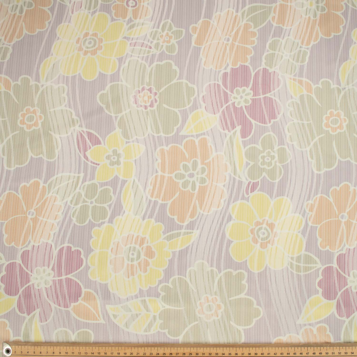 Flowers & Leaves Printed Curtaining/Upholstery Fabric 150cm
