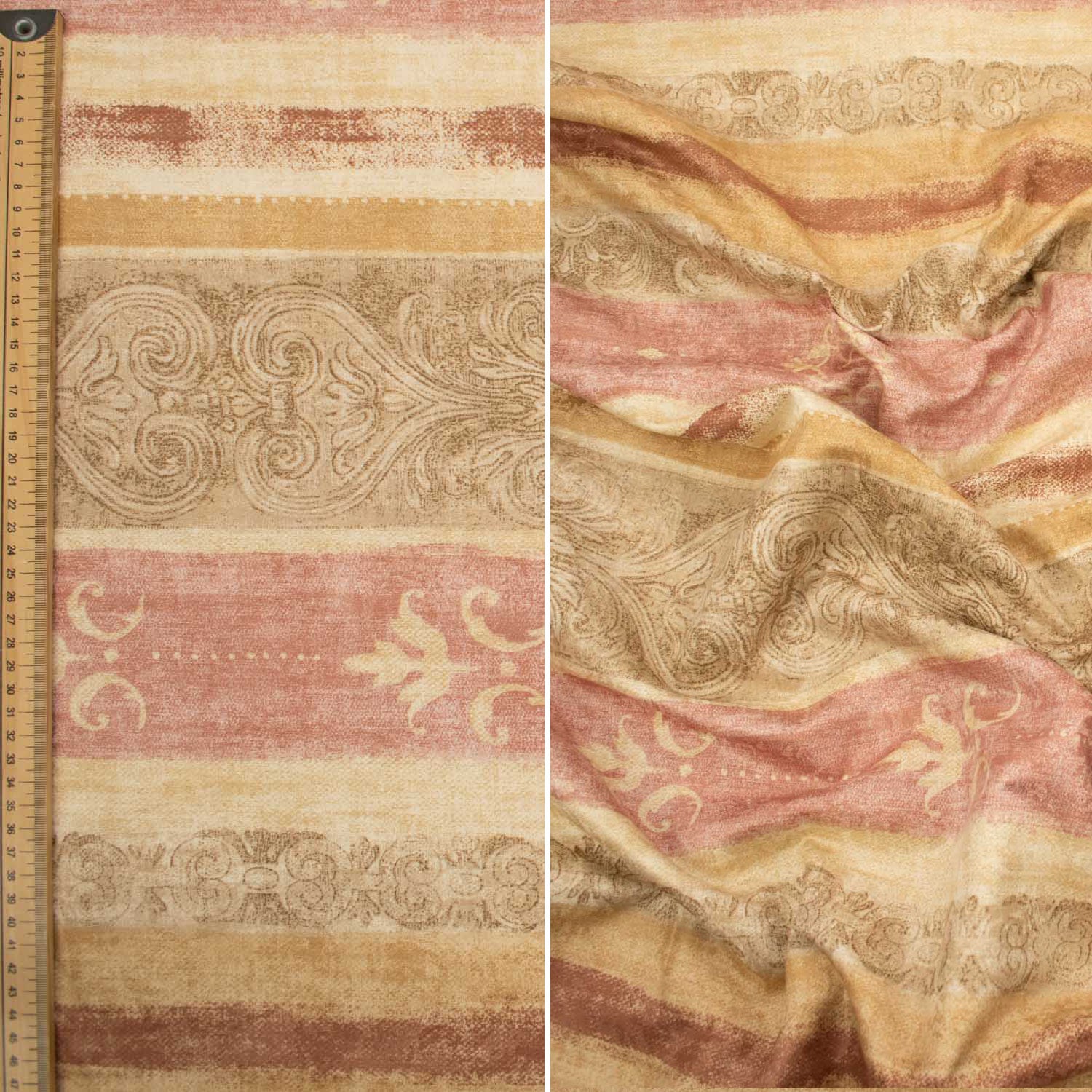 Spanish Printed Textured Jacquard Curtaining/Upholstery 280CM