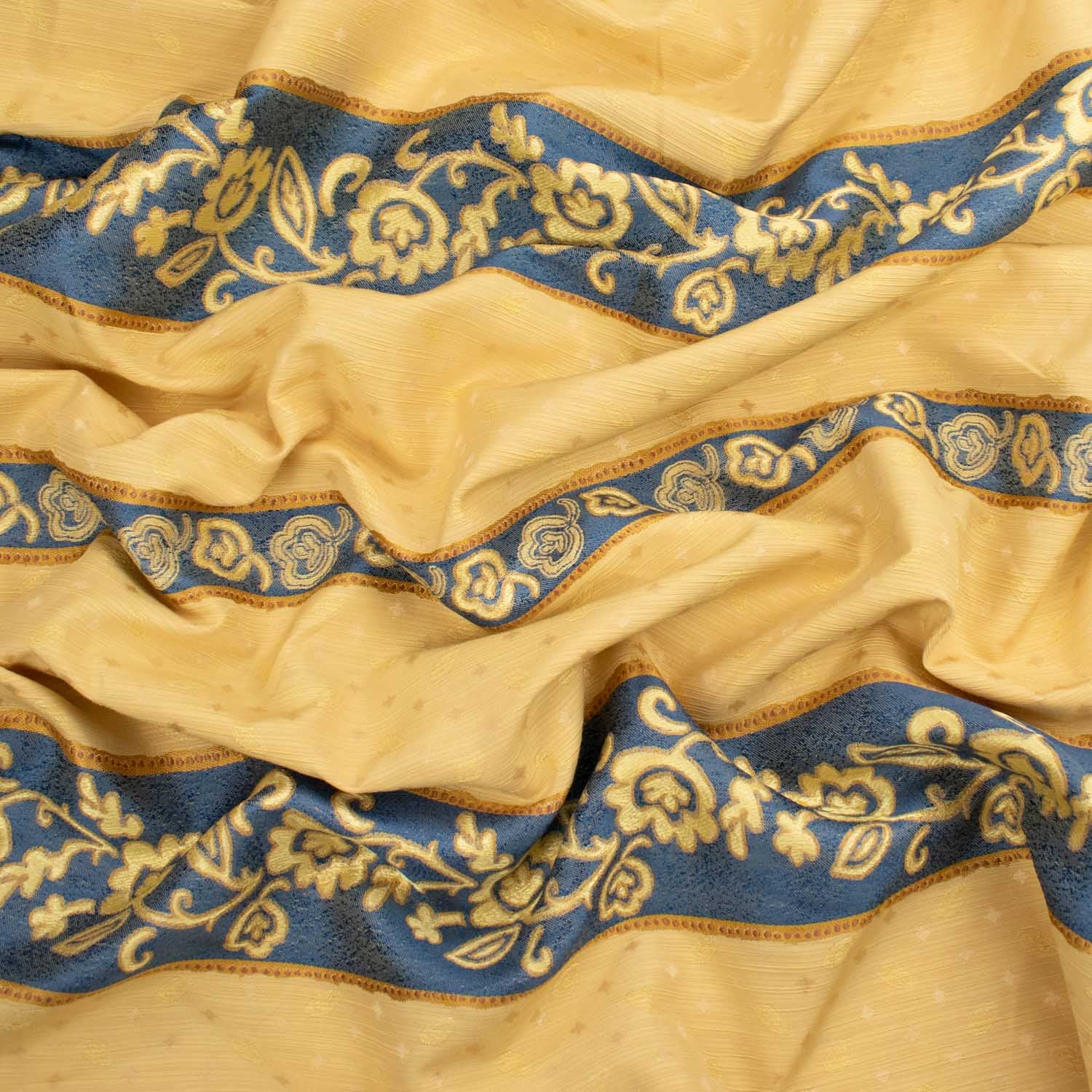 Ampurius Floral Stripes Spanish Jacquard Curtaining/Upholstery 280CM