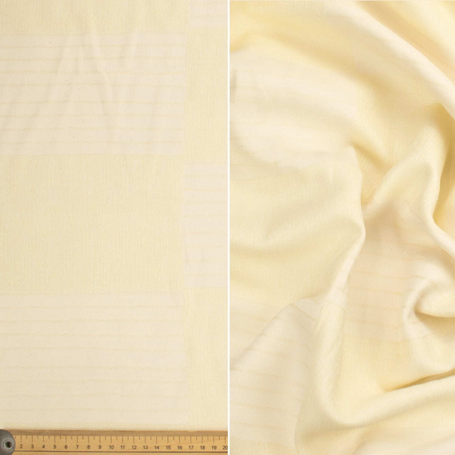 Natural White Jacquard Curtaining/Upholstery Fabric 280CM