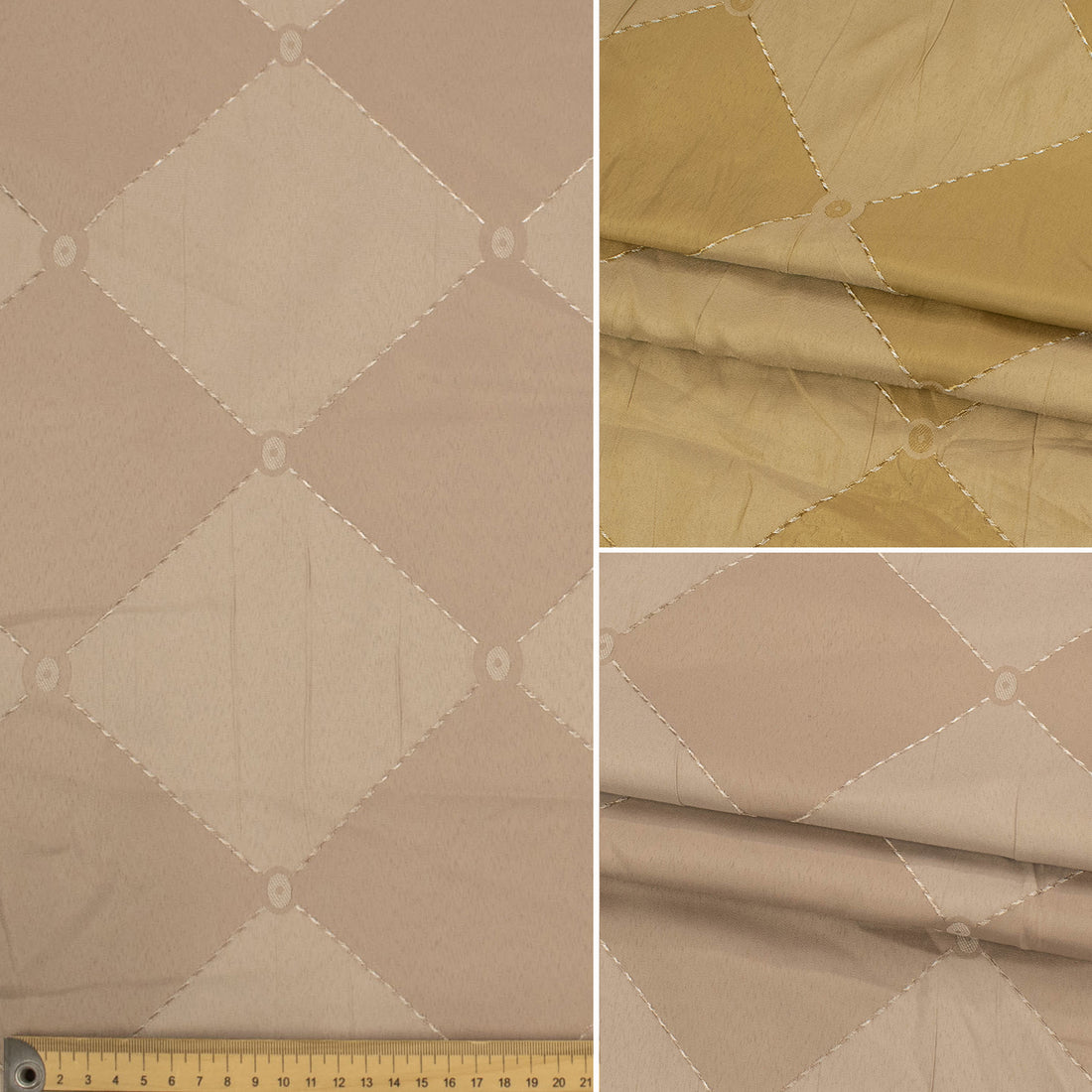 Diamond Embroidered Taffeta Curtaining/Upholstery Jacquard