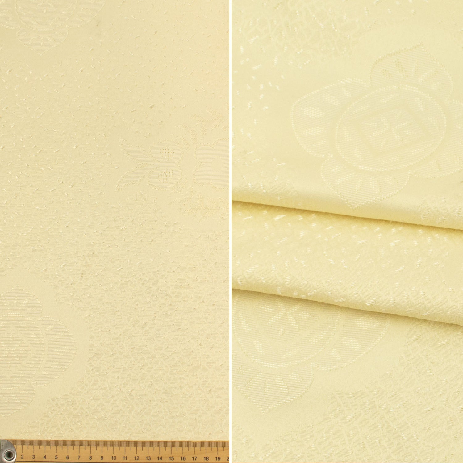 Natural White Jacquard Curtaining/Upholstery Fabric 280CM