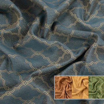 Moroccan Arabic Damask Jacquard Curtaining/Upholstery 280CM