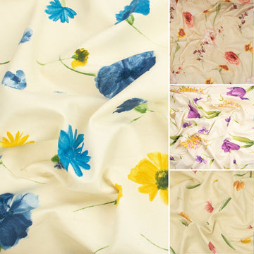 Spanish Floral Printed Curtaining/Upholstery Fabric 280CM