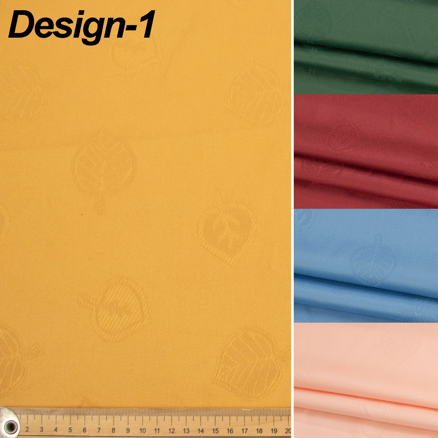 Floral & Leaves Jacquard Curtaining/Upholstery 280CM