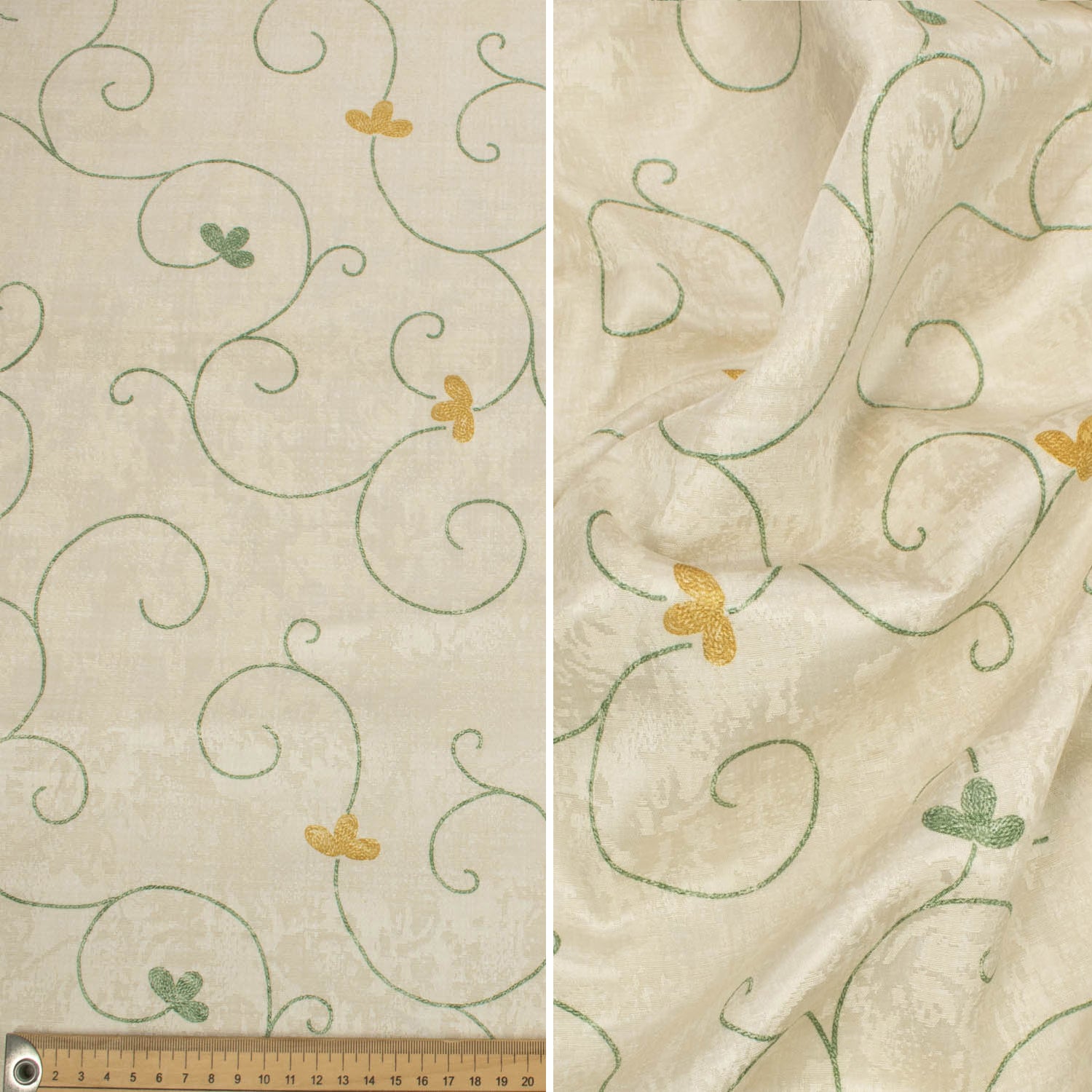 Spanish Printed Textured Jacquard Curtaining/Upholstery 280CM