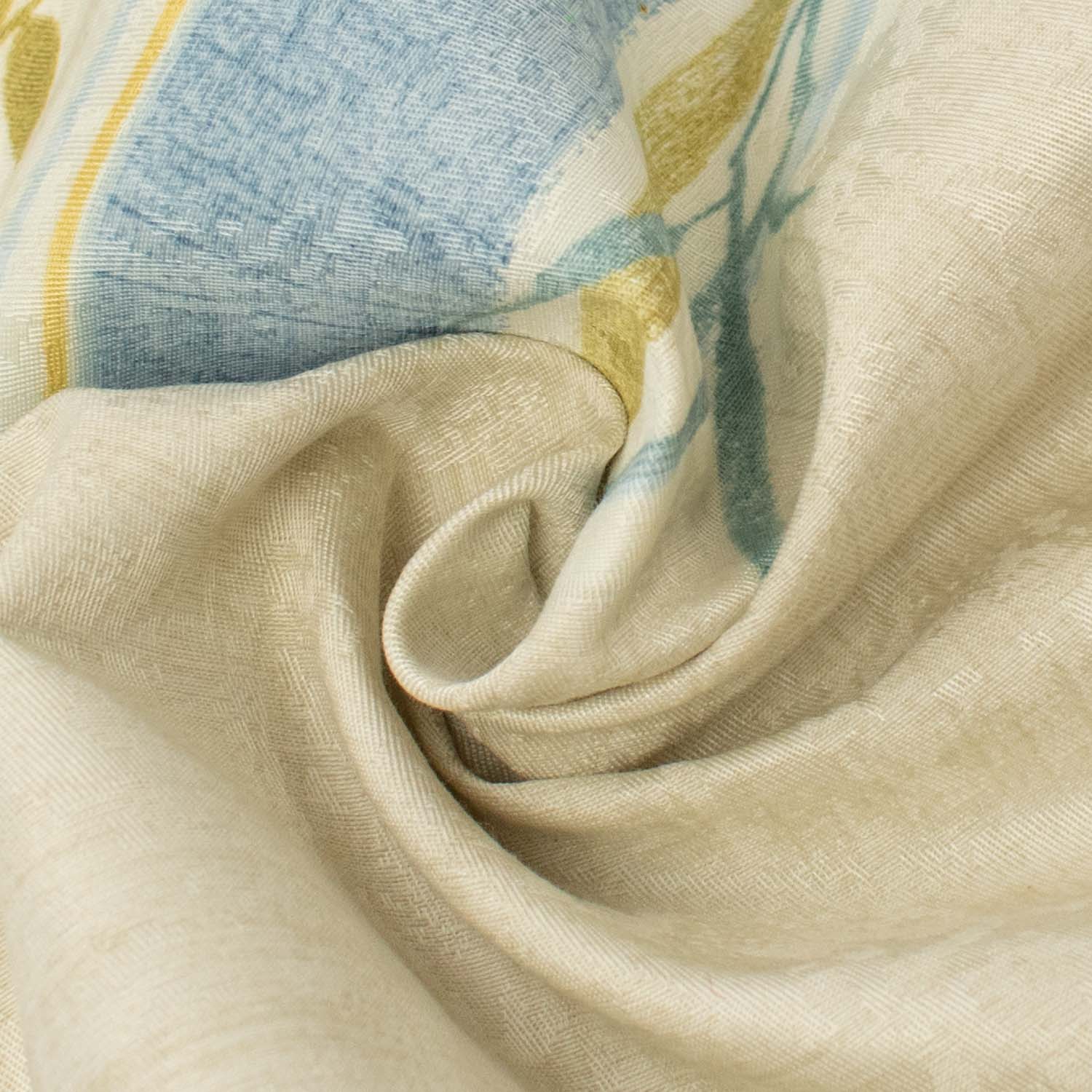 Vintage Floral Geometric Printed Textured Jacquard Curtaining/Upholstery 184x280CM Panel