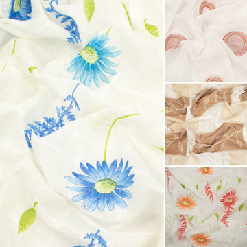 Printed Linen Look Curtaining/Upholstery 280CM