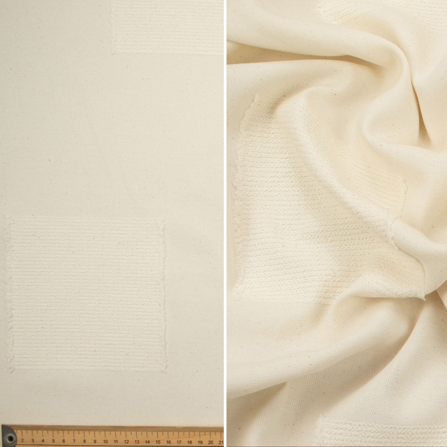 Natural White Jacquard Curtaining/Upholstery Fabric 280CM