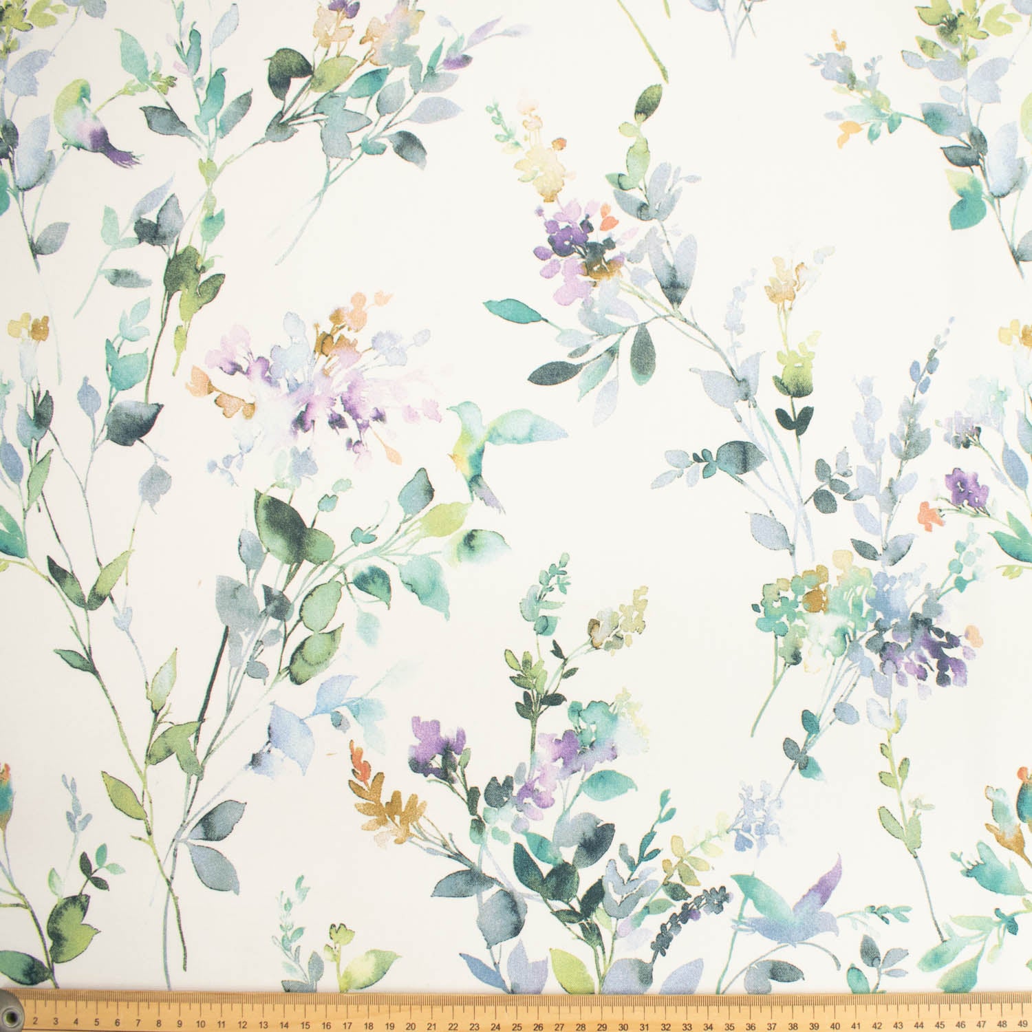 Flowers & Leaves Printed Curtaining/Upholstery Fabric 150cm