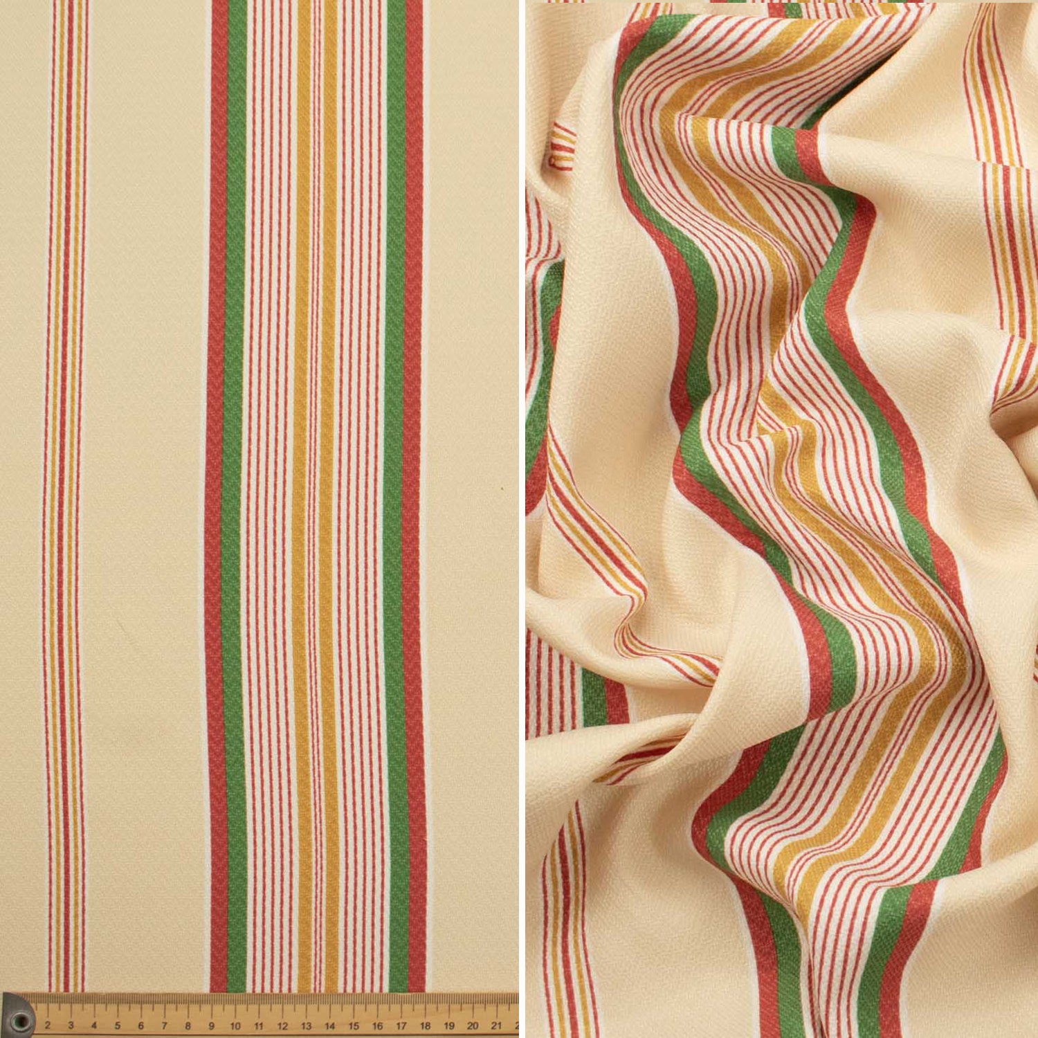 Geometric Stripes & Checks Printed Curtaining/Upholstery Fabric 150cm