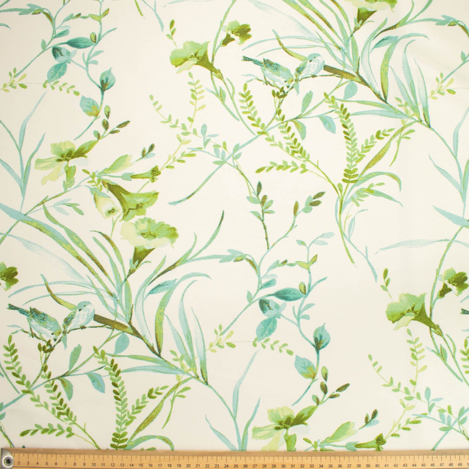 Flowers & Leaves Printed Curtaining/Upholstery Fabric 150cm
