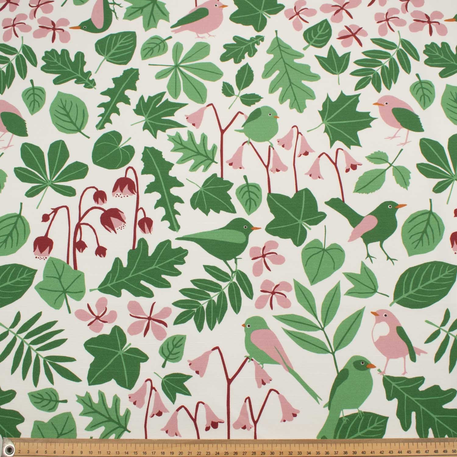 Flowers & Leaves Printed Curtaining/Upholstery Fabric 150cm