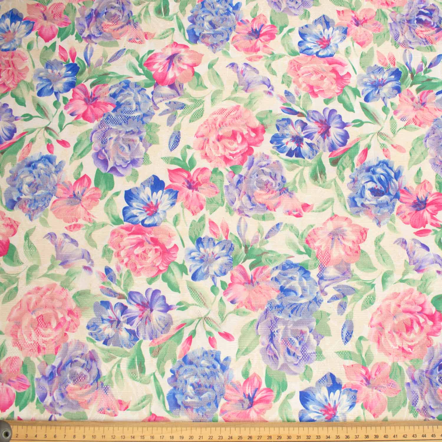 Flowers & Leaves Printed Curtaining/Upholstery Fabric 150cm