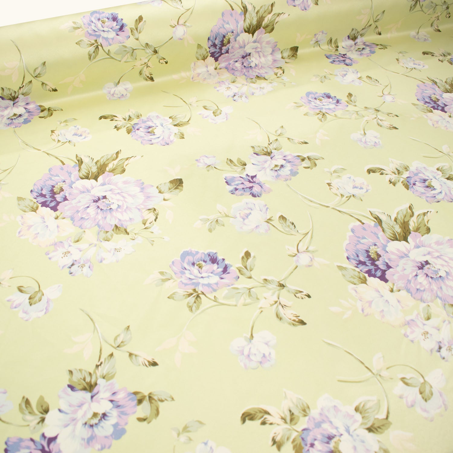 Flowers & Leaves Printed Curtaining/Upholstery Fabric 150cm